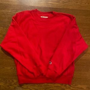 Red Champion Sweatshirt Unisex